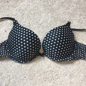 Black and White Polka Dot VS Bra